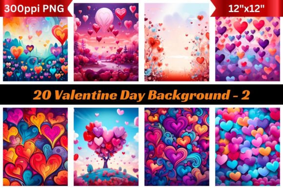 20 Valentine Day Backgrounds 2: Setting the Mood for Digital Romance