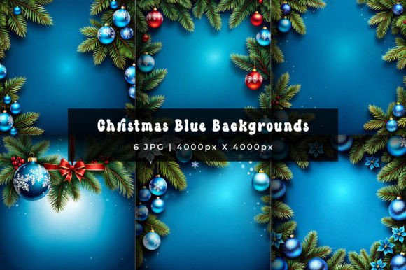 Christmas Blue Natural Backgrounds: A Serene Holiday Canvas