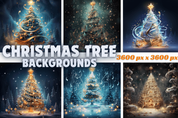 Christmas Tree Backgrounds: 14 HD Images for Holiday Magic