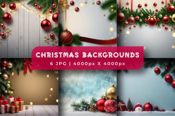 Elevate Your Holiday Projects with Christmas Background Digital Papers