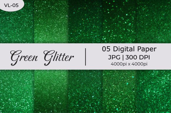 Elevate Your Projects with Green Glitter Paper Backgrounds