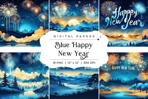 Embrace the Night: A Deep Dive into Blue Happy New Year Backgrounds