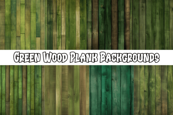 Green Wood Plank Backgrounds: A Natural Design Solution