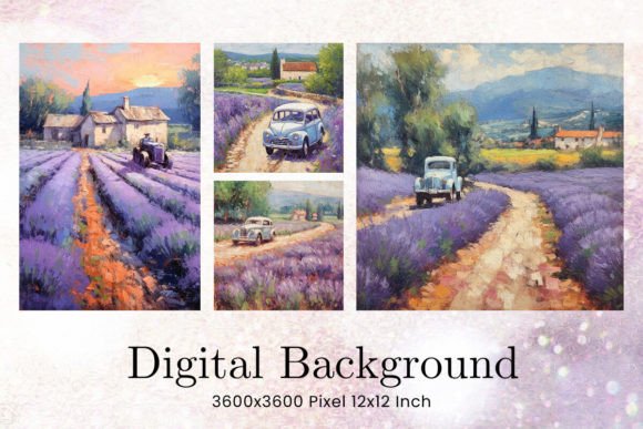Lavender Fields Flower Backgrounds: A Digital Design Essential