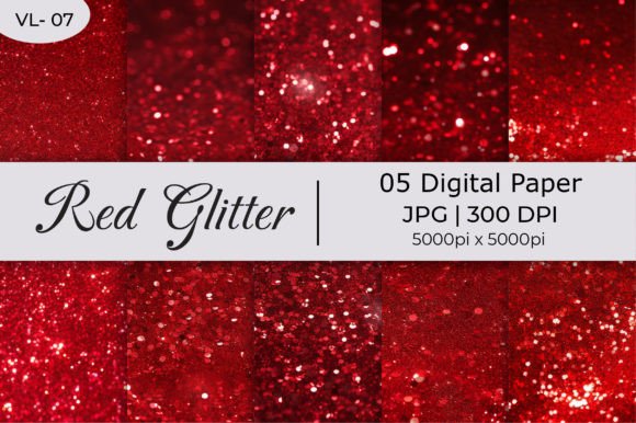 Red Shiny Glitter Paper Backgrounds: A Digital Sparkle