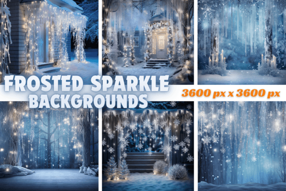 Step Into a Winter Wonderland with Frosted Sparkle Backgrounds