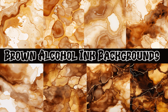 Unlocking Depth: Brown Alcohol Ink Backgrounds for Modern Design