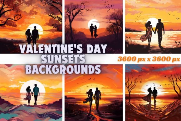 Valentine's Day Sunsets Backgrounds: A Designer's Guide